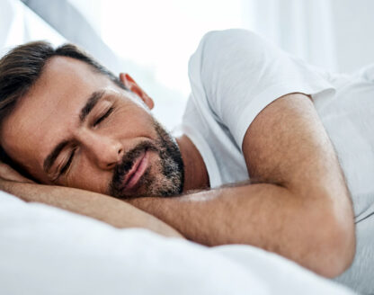 Man is sleeping 